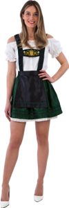 Mini-Dirndl mit Trägern grün, Groesse:44