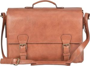 Ruitertassen Aktentasche XL Leder 2 Fächer Lehrertasche Schultasche Herren Damen Männer Frauen Schule Beruf Business cognac braun 4030-77