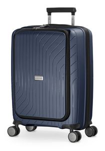 HAUPTSTADTKOFFER - TXL - Handgepäck Hartschalen-Koffer Trolley Laptofach Reisekoffer, TSA, 4 Rollen, 55 cm, 40 Liter,Dunkelblau
