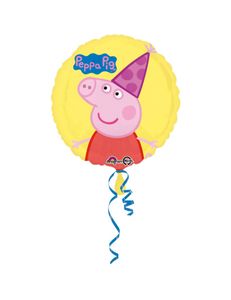 Balon foliowy Świnka Peppa standard okrągły 43cm