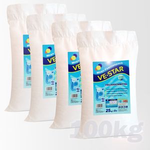 VE*STAR Mega-Familienpack Vollwaschmittel Waschpulver 4 x 25,0 kg = 100,00 kg = 1820 Waschungen