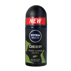 NIVEA Men Deep Black Carbon Amazon Anti-Transpirant Roll-on 48H 50ml