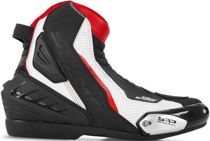 SHIMA SX-6 Motorradstiefel Farbe: Schwarz/Weiß/Rot, Grösse: 42