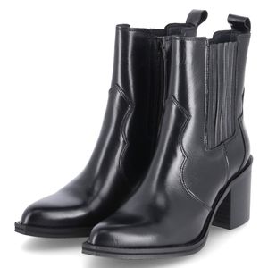 Apple of Eden Damen Chelsea Boots/ Westernstiefeletten FONTANA 1 Schwarz Glattleder Größe: 39