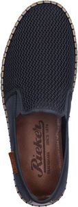 Rieker Herren Slipper Halbschuh Mesh Gummizug B5265, Größe:42 EU, Farbe:Blau Rieker Herren Slipper Halbschuh Mesh Gummizug B5265, Größe:42 EU, Farbe:Blau