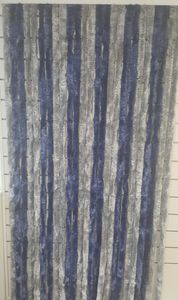 Flauschvorhang 90 x 200 cm Chenille Türvorhang grau Vorhang, Sonstiges, Wohnen