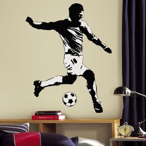 RoomMates Wandsticker Mural Soccer Player