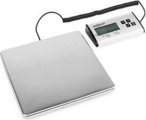 oneConcept Marketeer - digitale Paketwaage , Plattformwaage , Digitalwaage , Ablesbarkeit 50 g , 27 x 27 cm , großes Display , Edelstahlplattform , Kilogramm und Pfund , Wiegebereich 150 kg , silber oneConcept Marketeer - digitale Paketwaage , Plattformwaage , Digitalwaage , Ablesbarkeit 50 g , 27 x 27 cm , großes Display , Edelstahlplattform , Kilogramm und Pfund , Wiegebereich 150 kg , silber