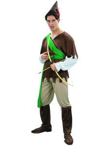 Robin Hood Herrenkostüm grün-braun