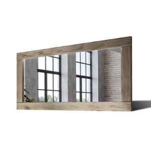 180x80 Velké zrcadlo v dubovém rámu na zeď LDR224 Oak Raw Starší povrchová úprava