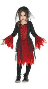 Gothic Kostüm für Mädchen Gr. 98 - 146, Größe:98/104