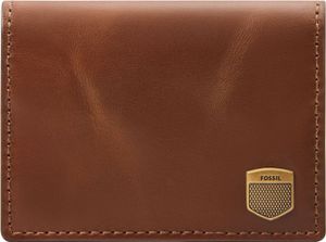 FOSSIL Leder Kartenetui Hayes Card Bifold Brown braun