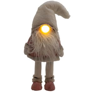 Wichtel 40cm (60cm) Wackelgnom mit LED Dekofigur Weihnachten