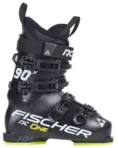 Skischuhe Fischer RC One X90 Flex 90 mit Thermoshape Skistiefel, Größe:27/27.5, Farbe:schwarz/gelb