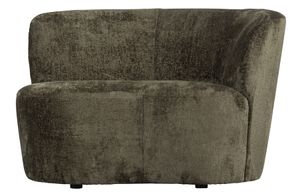 WOOOD Stone 1-Sitzer Sofa - Rechte Ecke - Samtstoff - Warmes Grün - 73x112x80 cm