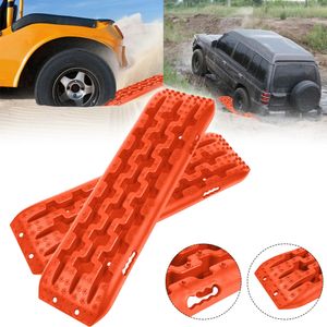 XMTECH 2 kusy Recovery Board Offroad Tracks trakčná pomôcka trakčná rohož pomôcka na štartovanie rebrík na pneumatiky pre terénne vozidlá obytné automobily nákladné vozidlá, oranžová