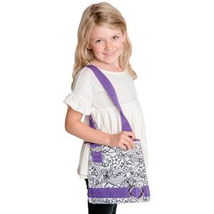 Colour-Me Handtasche, lila - Kinderhandtasche zum Ausmalen