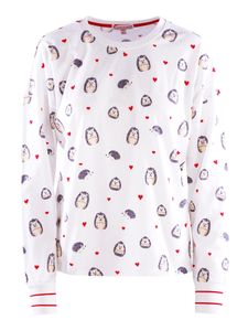 PJ Salvage schlaf-oberteil pyjama-oberteil top BE MINE off-white L (Damen)