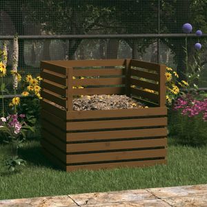 vidaXL Kompostér Honey Brown 80x80x78 cm Borovicový masiv