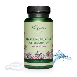 Vegavero Hyaluronsäure | 60 Kapseln | 100% natürlich | vegan
