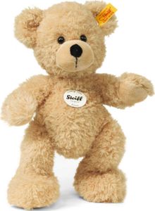 Steiff 111327 Fynn Teddybär beige 28 cm, Teddy-Bär zum Kuscheln und Spielen für Kinder, aus kuschelweichem Plüsch, Stofftier-Teddy beweglich & waschmaschinenfest