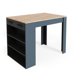 Vicco Bartisch Repose, 67 x 100 cm, Anthrazit/Goldkraft Eiche