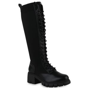 VAN HILL Dámské lehce podšité šněrovací boty s profilovanou podrážkou 839596, barva: černá, velikost: 39
