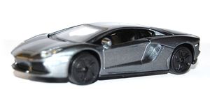 Modellauto Lamborghini Aventador, dunkelgrau, Bj. 2011, Maßstab 1:43