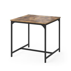 Livinity® Fyrk jedálenský stôl, 80 x 80 cm, rustikálny dub/čierna