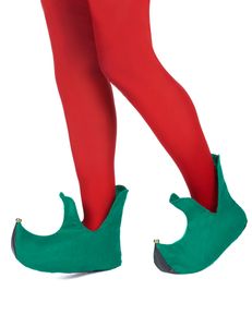 Wichtel-Schuhe Kostümzubehör Elf grün