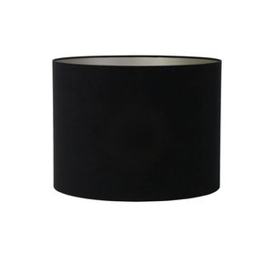 Light & Living - lampenschirm - Velours - schwarz - textil - Ø 40cm - E27 - 2240322