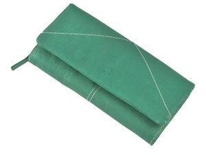 Greenburry Leder Portemonnaie Damen Geldbörse Geldbeutel Tumble Nappa grün 19x10cm 848-30