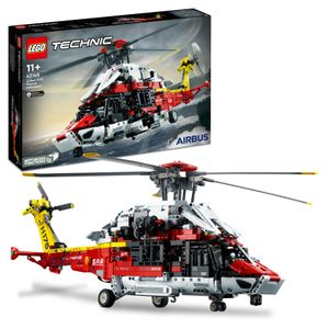 LEGO 42145 Technic Airbus H175 Rettungshubschrauber, Modellbausatz für Kinder, drehbare Rotoren und motorisierte Funktionen, Hubschrauber Lernspielzeug