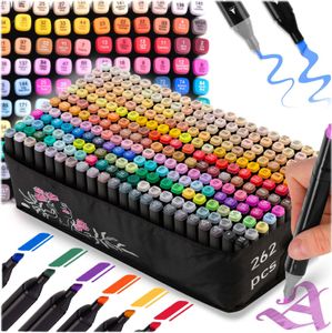 Markery alkoholowe z etui 262 szt Nukido NK-915