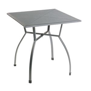 Greemotion Gartentisch Tisch Toulouse 70 x 74 x 70 cm Grau  Metall