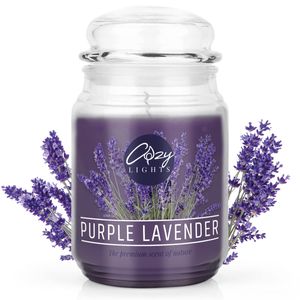 Große Duftkerze Purple Lavender 625ml - 140 Std. Brenndauer