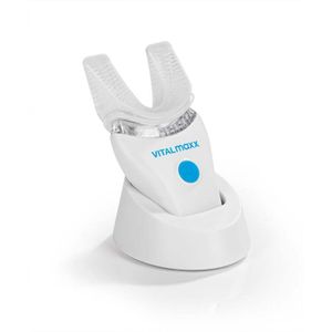VITALmaxx Schall-Zahnbürste - 360°-Borsten - Mit Vibrationsfunktion - weiß