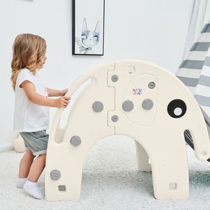 Baby Vivo Kinderrutsche / Rutsche - Elefant in Grau / Weiß