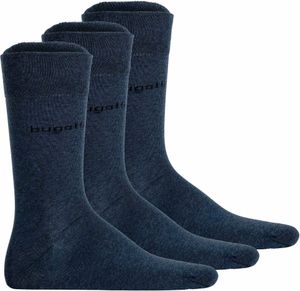 bugatti skarpety męskie, 3-pak - Skarpety Soft Bawełna Uni Basic Blue 43-46