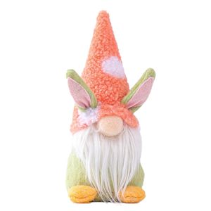 Doll Bunny Ohrs Karottenschmuck Weihnachtsmann Dekoration für Ostern-Rosa