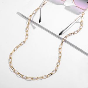 Sonnenbrillen Länge Maskenkette für Frauen Brillen Metallgliederkette Anti-verloren Lanyard Strap Halter Halskette Maske Schmuck