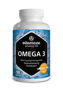 Omega 3 1.000 mg Fischöl hochdosiert, 90 Kapseln