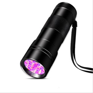 Mini Aluminium Wohnen UV Taschenlampe Ultraviolett Schwarzlicht Flashlight zss 