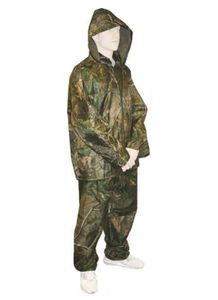 Płaszcz przeciwdeszczowy dwuczęściowy - Fishing CAMO zestaw przeciwdeszczowy XXL- dla wzrostu 175-185cm