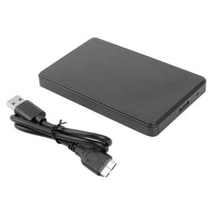 USB 3.0/2,0 5 Gbit/s 2,5 Zoll SATA externer Verschluss HDD -Festplatten -Fallbox für PC-Schwarz-Größen: USB 3.0