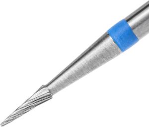 Hartmetallfräser Fräseraufsatz Bohrer Rundkegel Normal Schleifer Maniküre (blauer Ring)