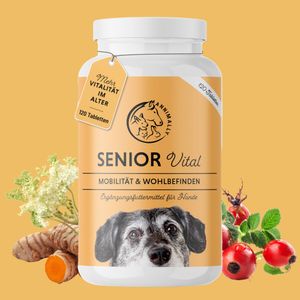 Senior Vital Tabletten Hund 120 Stück - Senior Ergänzungsfutter Hund
