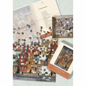Martin Schwartz Puzzle Stockholm Christmas, Städtepuzzle Schweden, 33 x 47 cm, 500 Teile, MS0617