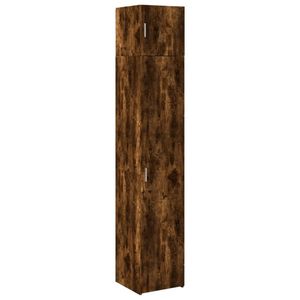 vidaXL Vysoká skriňa úzka údený dub 40x42,5x225 cm materiál na báze dreva