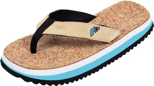 F2 Herren Schuhe Beach Slipper Flip Flops 44/45 Blau/Beige 2024/25